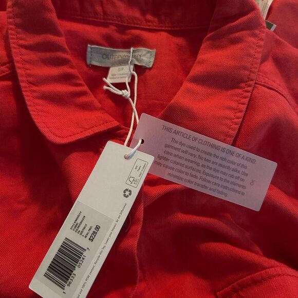 Outerknown S.E.A. Suit Long Sleeve Jumpsuit in Parisian Red Coral S NWT $228 - Picture 8 of 8